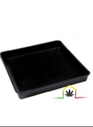 SQUARED PLASTIC TRAY FOR PLANTS POT