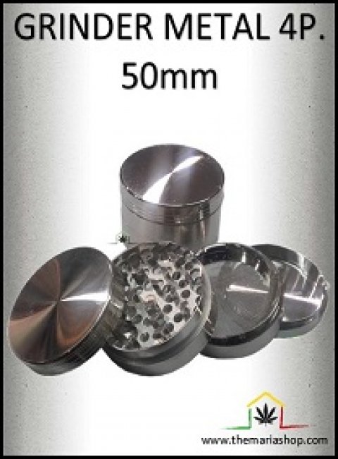 Grinder metal 4partes con tamiz (50mm)