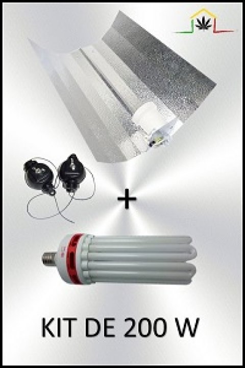 CFL LIGHTING KIT 200W - GROWTH & BLOOM LAMP