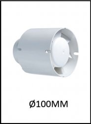 100MM IN-LINE EXTRACTOR (107 M3/H)