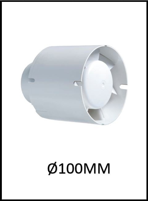 100MM IN-LINE EXTRACTOR (107 M3/H)