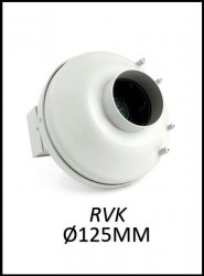 RVK AIR EXTRACTOR 125 L1 365M3/H