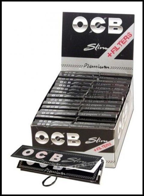 OCB SLIM + CARDBOARD FILTERS rolling paper, Headshop