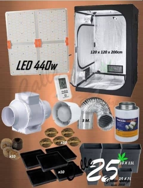 Kit de cultivo interior completo LED 120